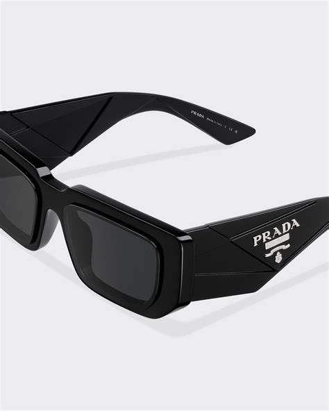 prada 58|Slate Gray Lenses Sunglasses With Prada Logo .